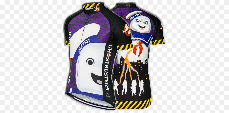 Ghostbusters Stay Puft Cycling Jersey Cycling Jersey, Clothing, Shirt, T-shirt, Vest Free Transparent Png