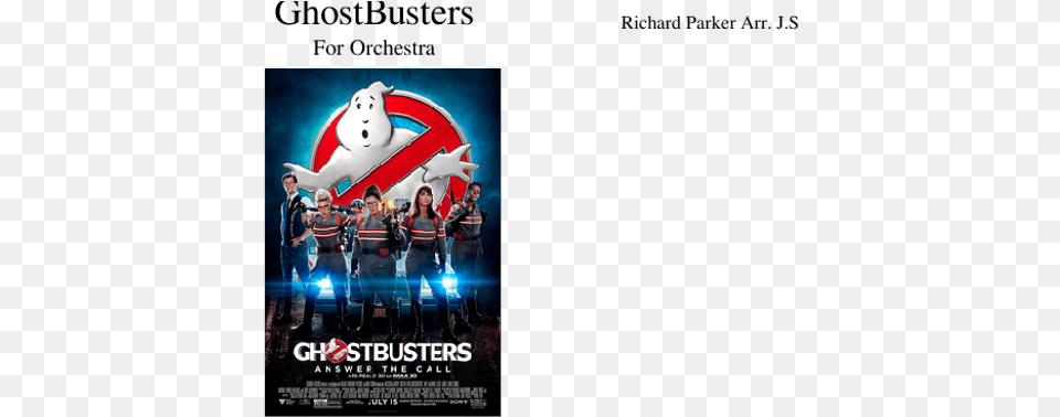 Ghostbusters Themes For Orchestra Flyer, Advertisement, Poster, People, Person Free Png