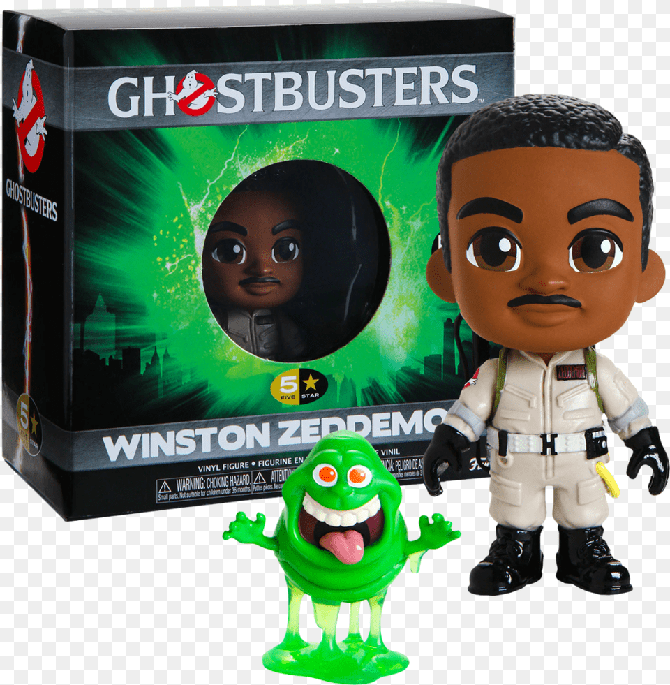 Ghostbusters Winston Zeddemore U0026 Slimer 5star Vinyl Ghostbusters The Video Game, Figurine, Toy, Boy, Child Free Png