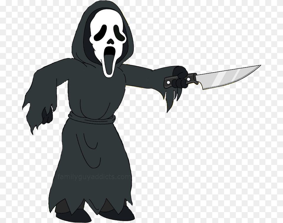 Ghostface Cartoon Ghost Face, Sword, Weapon, Head, Person Free Png