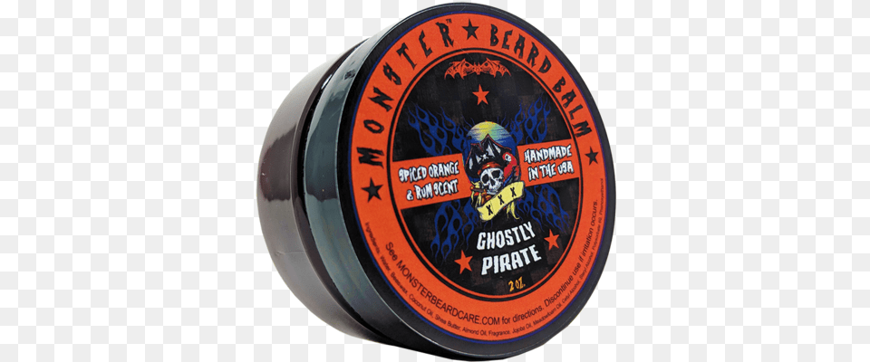 Ghostly Pirate Beard Balm By Monster Beard, Bottle, Can, Tin, Toy Png Image