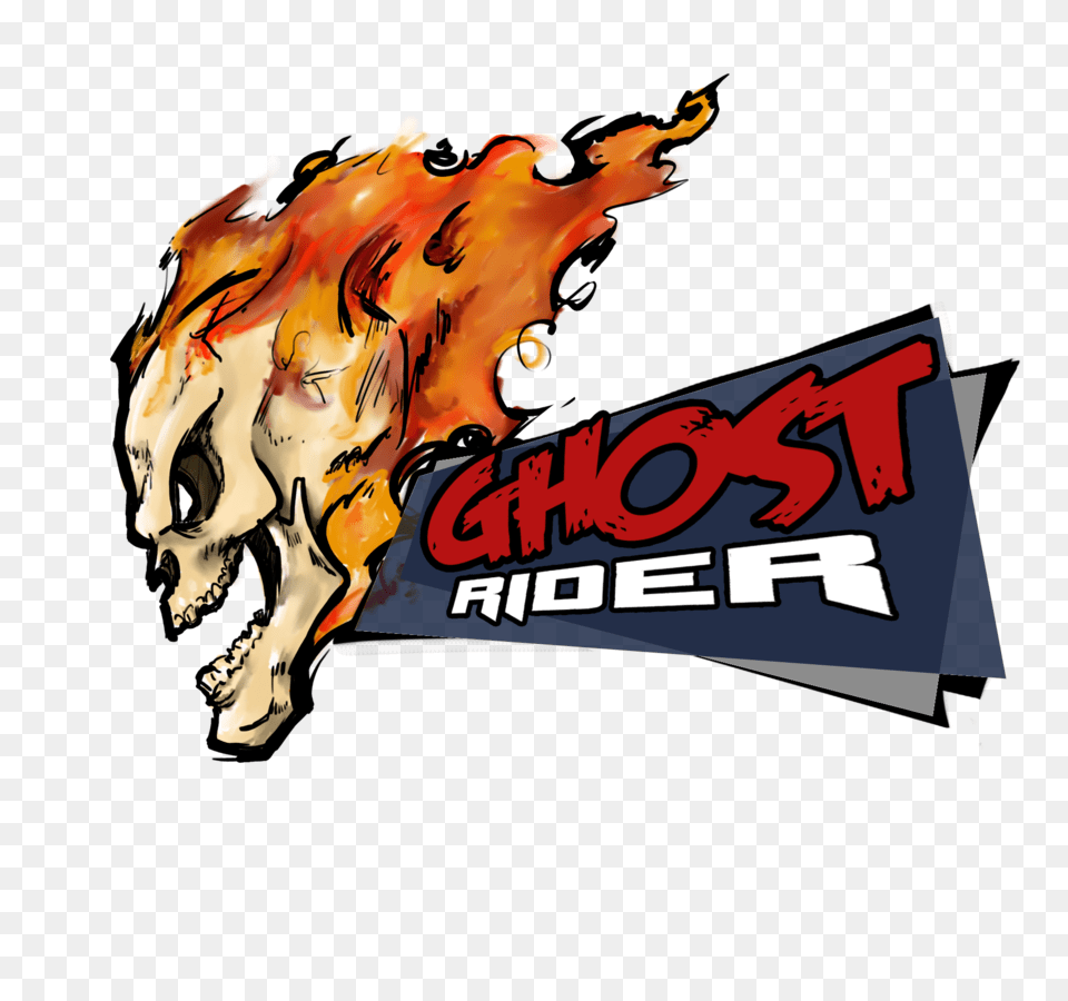 Ghostrider Clipart, Person, Fire, Flame, Face Free Png Download