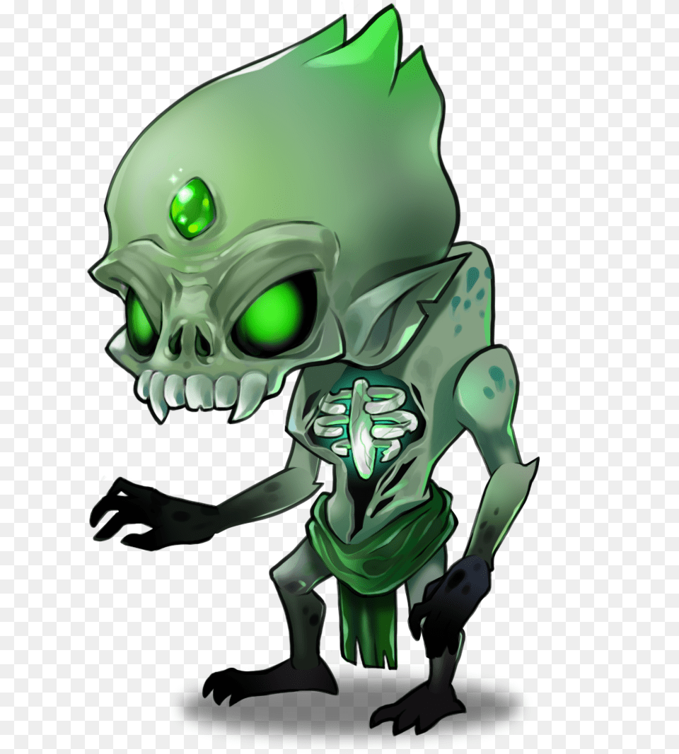 Ghoul Clipart November, Alien, Green, Accessories, Gemstone Free Transparent Png