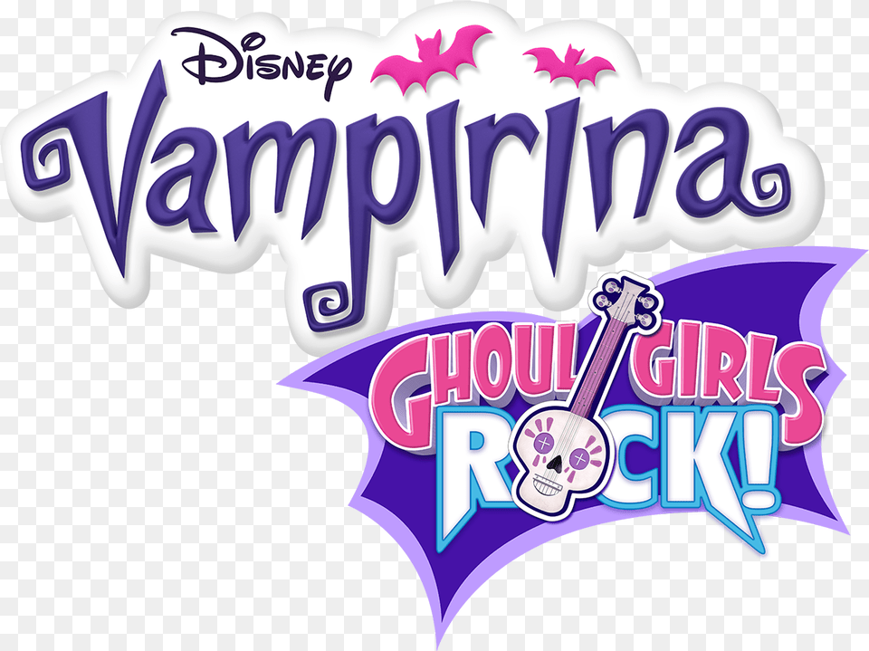 Ghoul Girls Rock, Sticker, Purple, Logo Png