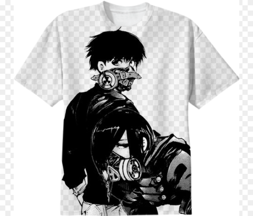 Ghoul Hazmat 38 Tokyo Ghoul Cool Poses, T-shirt, Book, Clothing, Comics Free Png Download