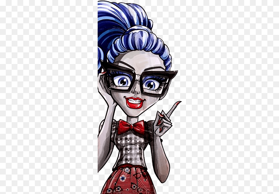 Ghoulia Monster High Geek Shriek Ghoulia Yelps, Book, Comics, Publication, Woman Free Png