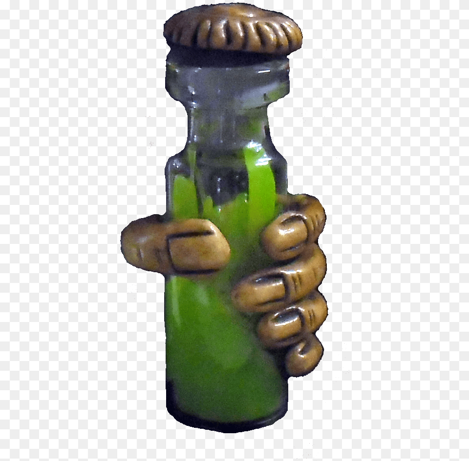 Ghoulish Hand With Vial Of Green Slime Portable Network Graphics, Accessories, Jar, Baby, Person Png Image