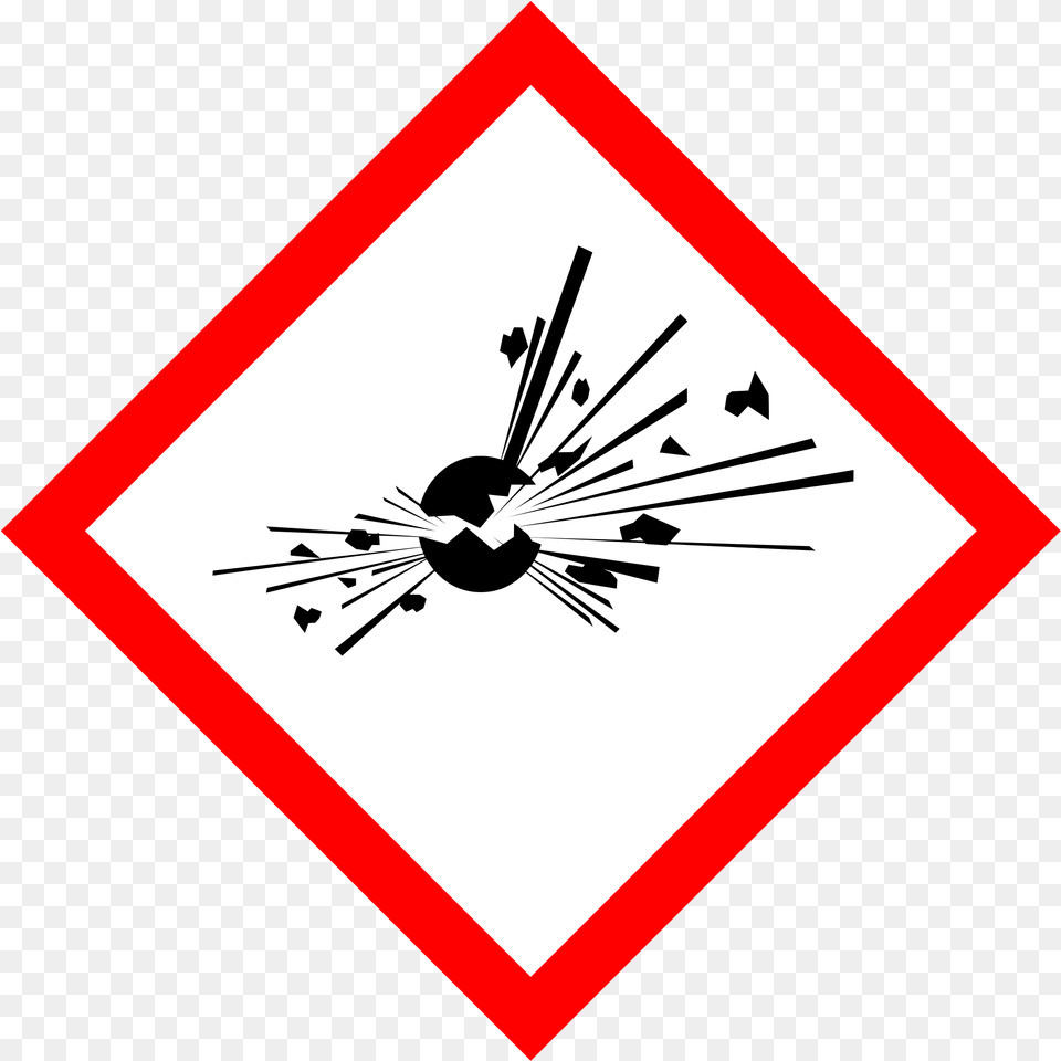 Ghs Pictograms Explosive, Sign, Symbol, Road Sign Free Png