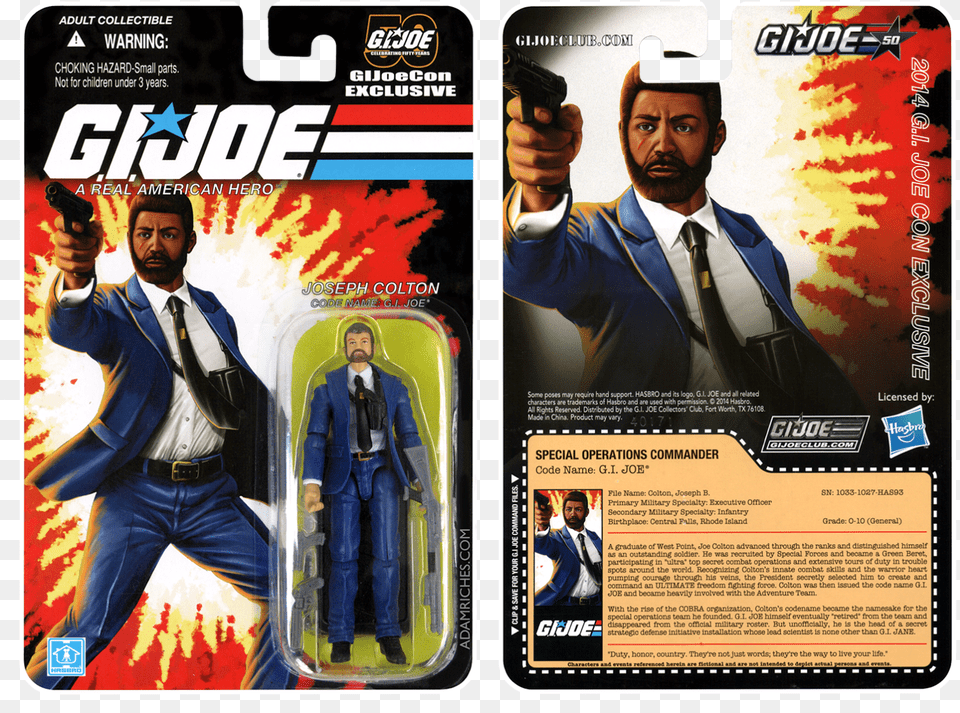 Gi Joe Action Figure Packaging, Poster, Advertisement, Person, Man Free Png Download