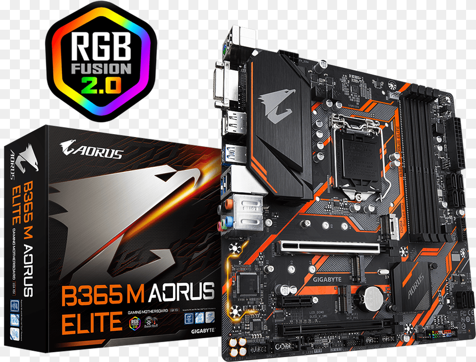 Giagabyte B365m Aorus Elite B365 M Aorus Elite, Computer Hardware, Electronics, Hardware, Computer Png Image