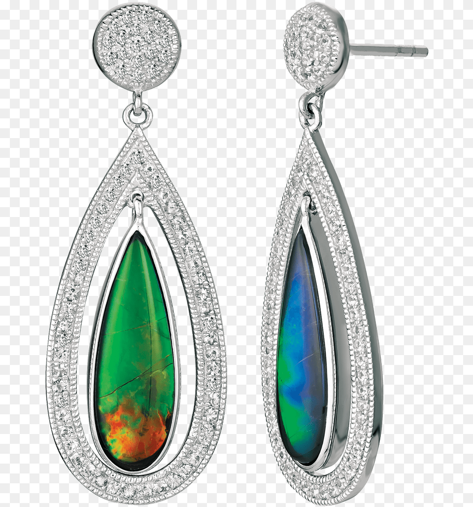 Giana Sterling Silver Sapphire Earrings By Korite Ammolite Earrings, Accessories, Earring, Gemstone, Jewelry Free Png