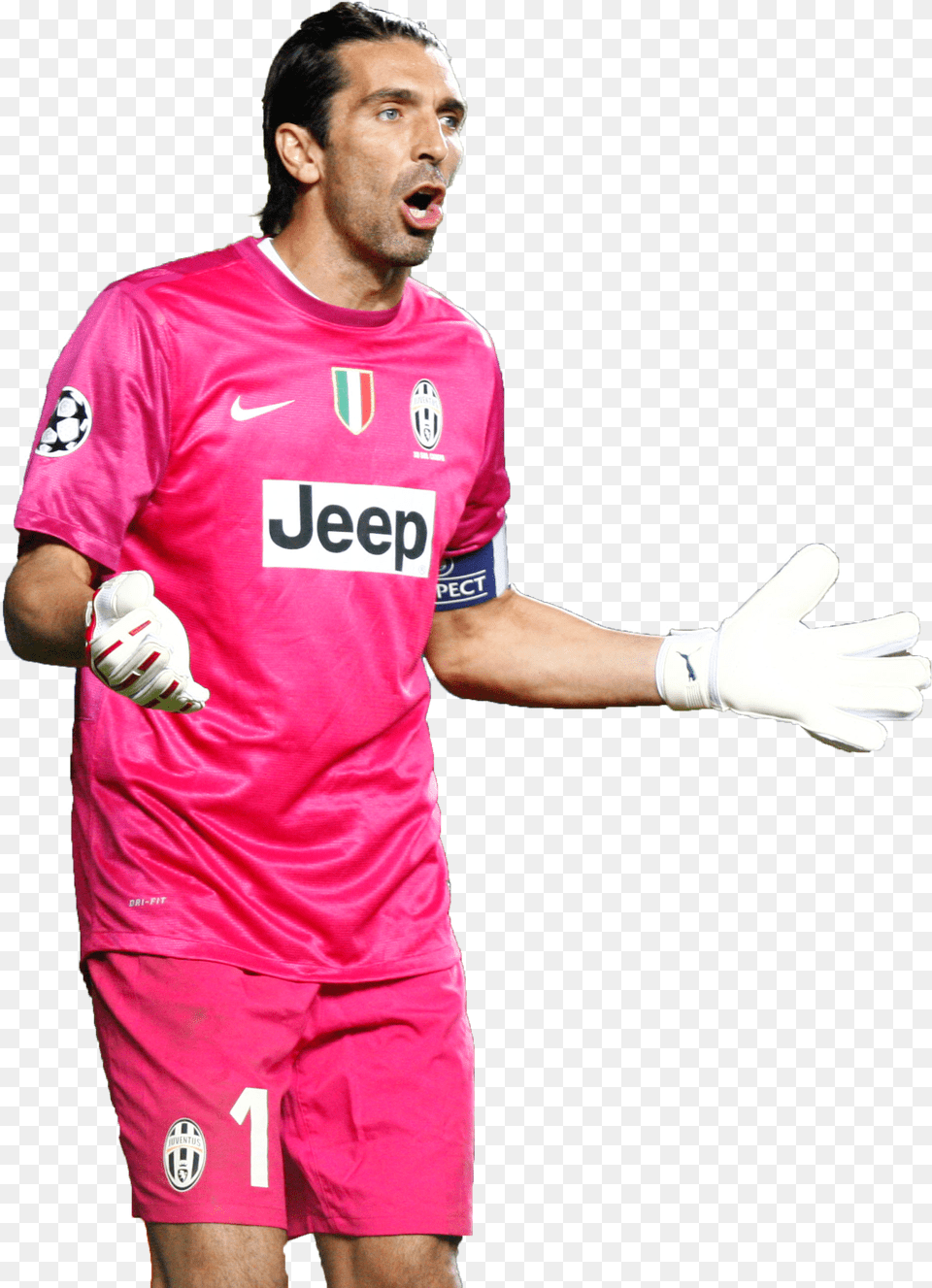 Gianluigi Buffon Football Player, Shirt, Clothing, Glove, Adult Free Png