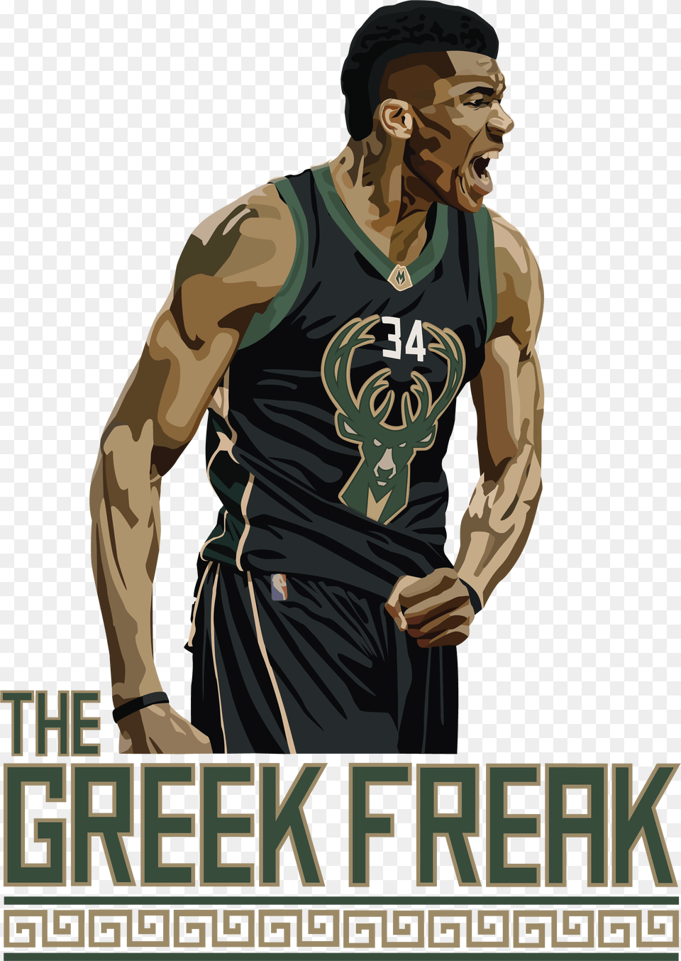 Giannis Antetokounmpo Illustration Antetokounmpo Illustration, Adult, Male, Man, Person Free Transparent Png