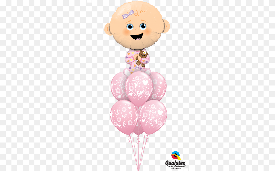 Giant Baby Girl Balloon Bouquet Its A Boy Balloons, Person Free Png