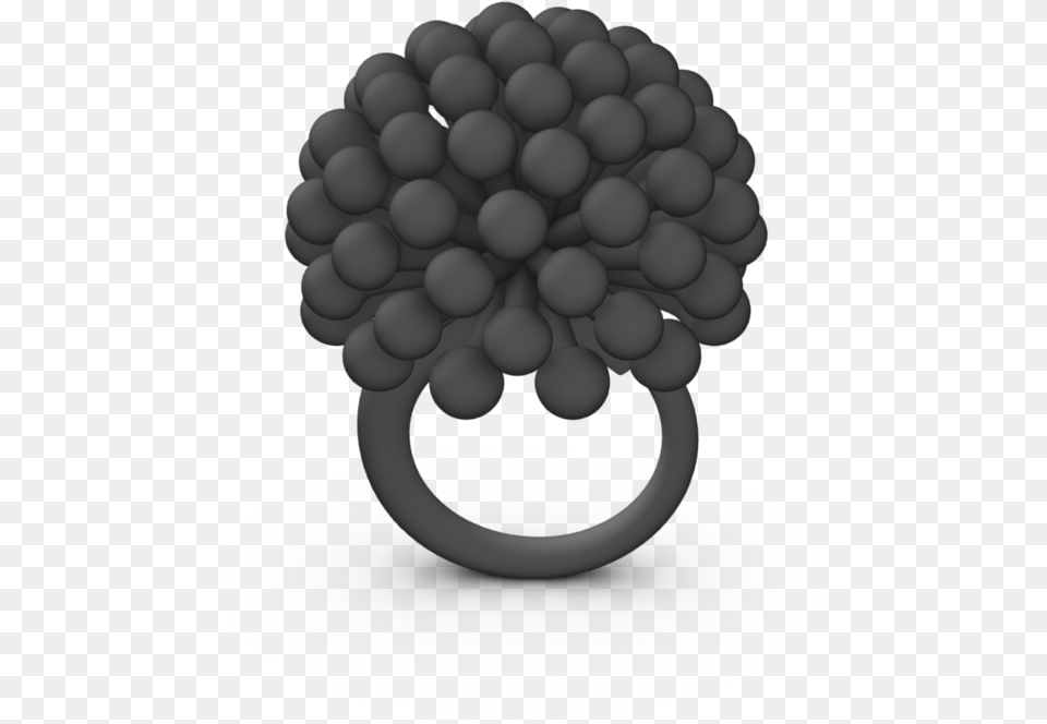 Giant Charcoal Allium Ring Solid Free Png Download