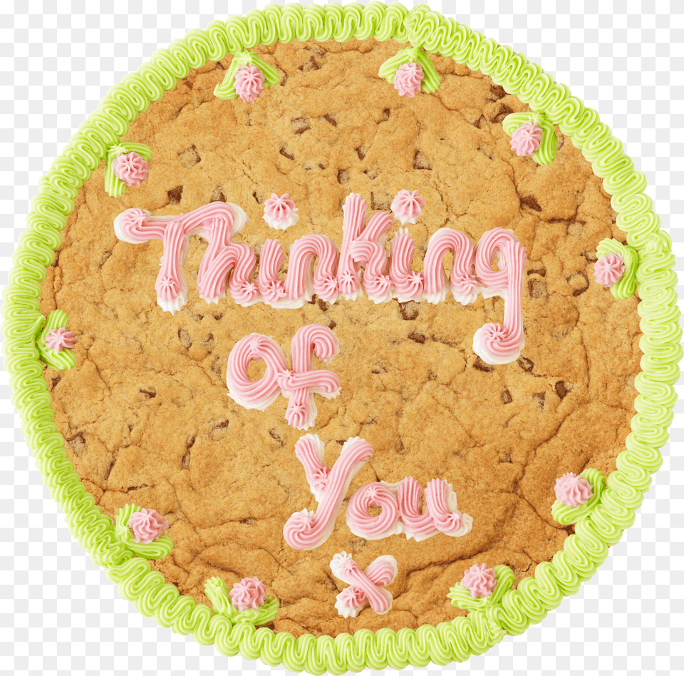Giant Cookies Millie S Thinking Of You Chocolate Chip Cookie, Birthday Cake, Cake, Cream, Dessert Free Png Download