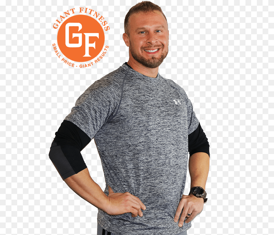 Giant Fitness Personal Trainer Anthony Albanese Man, Adult, Sleeve, Person, Male Free Png Download