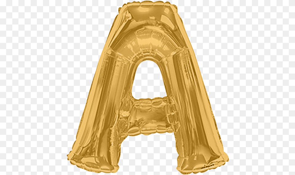 Giant Gold Mylar Balloon Letter A Instaballoons Letters Arch, Adult, Bride, Female, Person Png Image