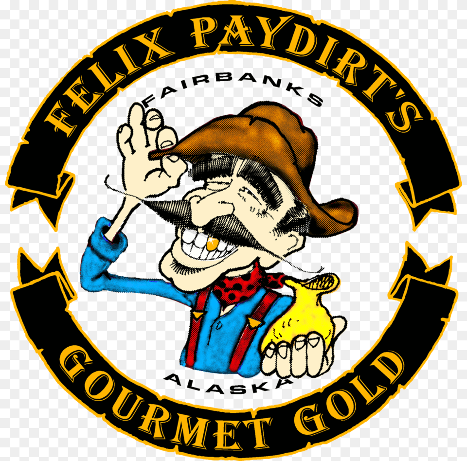 Giant Gold Nuggets In Hours Felix Paydirt, Logo, Baby, Person, Clothing Free Transparent Png
