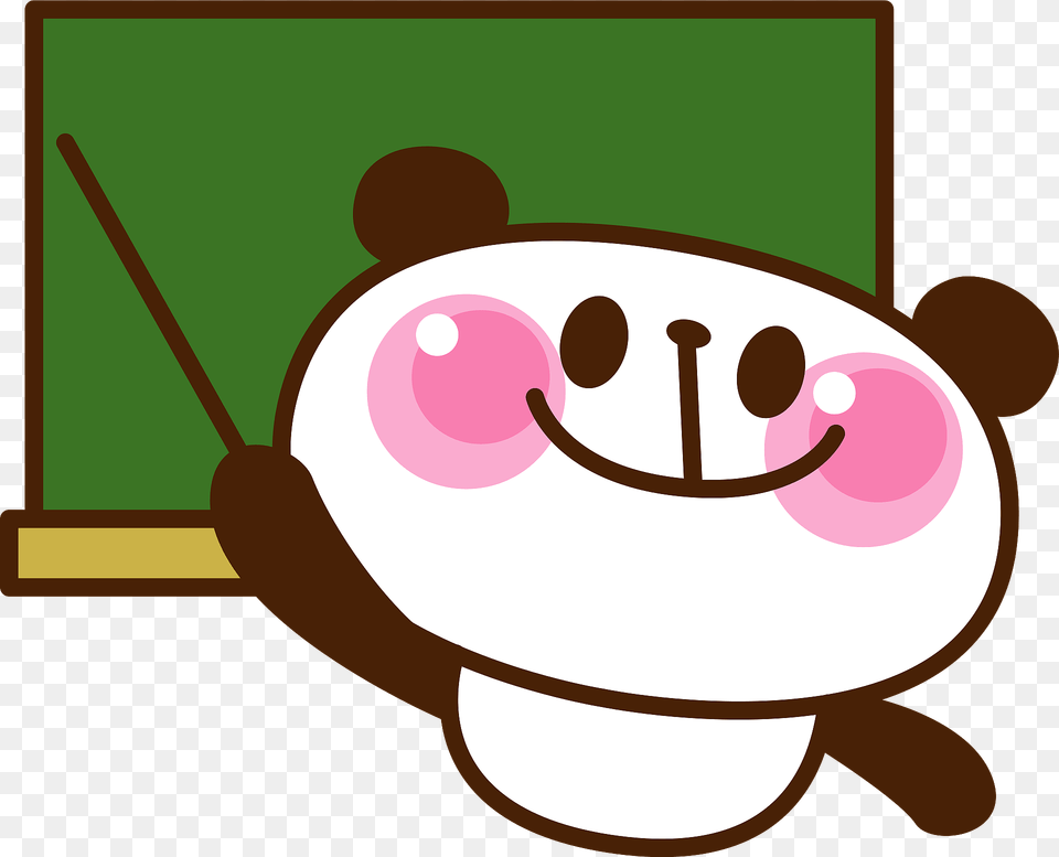 Giant Panda Acting As Teacher Clipart, People, Person Png