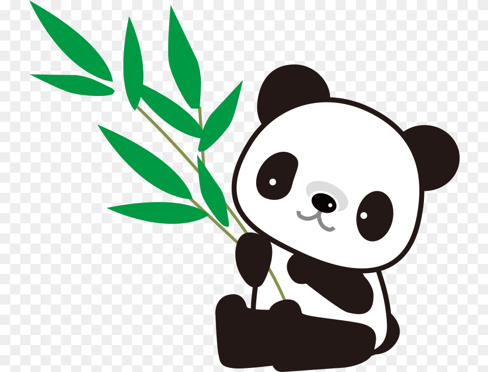 Giant Panda Bamboo Drawing Cute Panda With Bamboo Drawing, Animal, Wildlife, Mammal Free Transparent Png