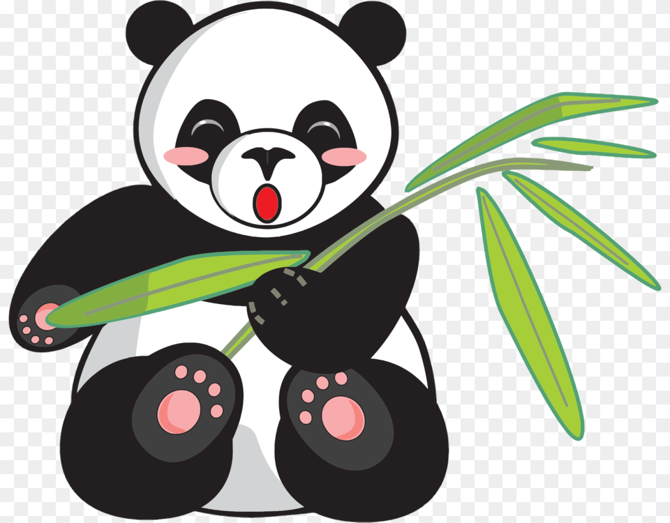 Giant Panda Bear Drawing Cuteness, Nature, Outdoors, Snow, Snowman Free Png Download