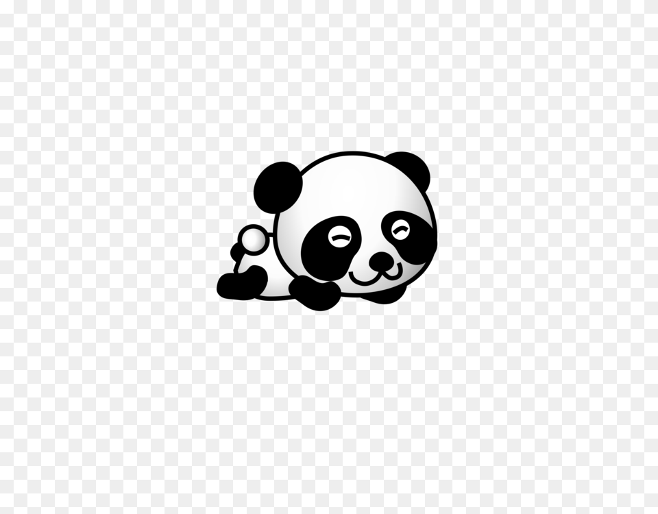 Giant Panda Bear Red Panda Cuteness T Shirt, Stencil Free Transparent Png