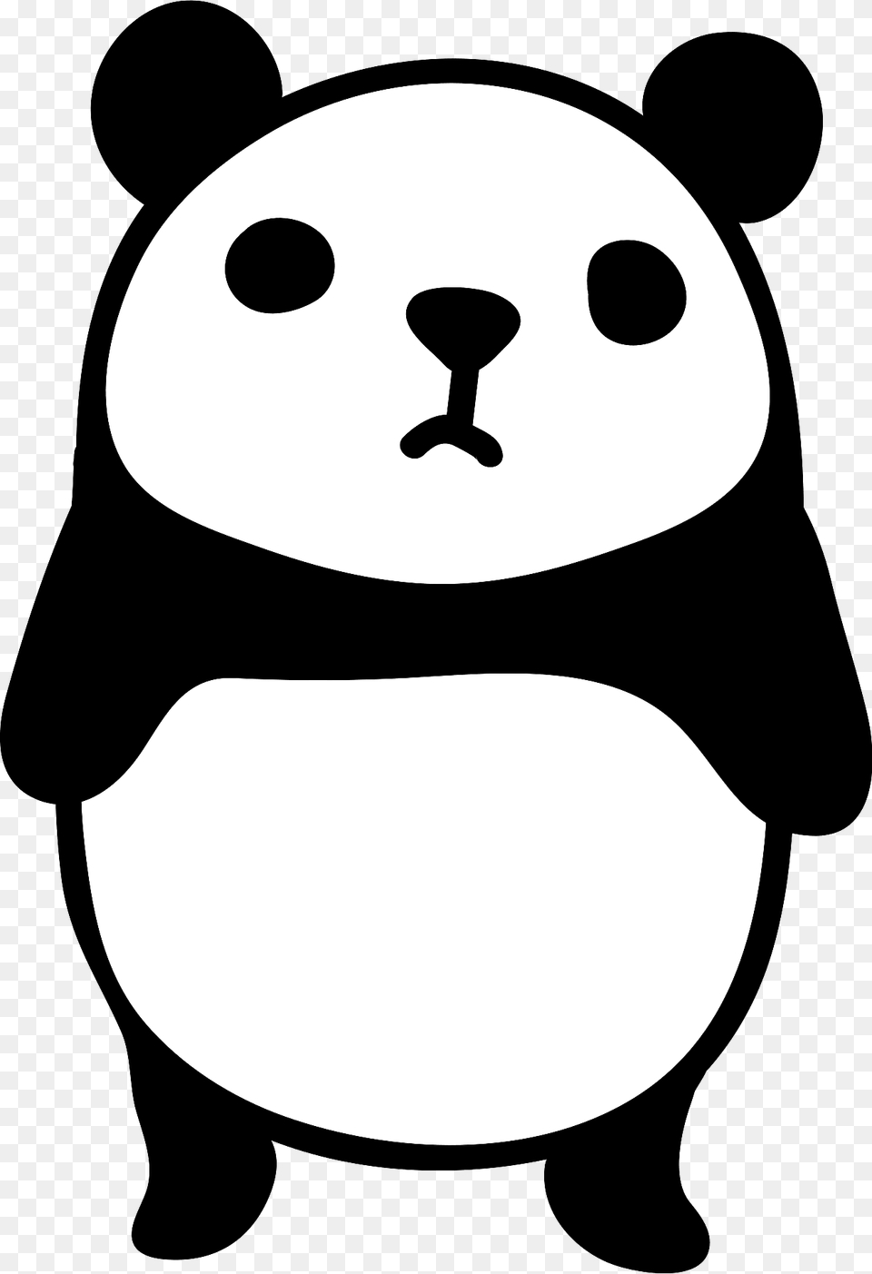 Giant Panda Clipart, Stencil, Animal Png Image