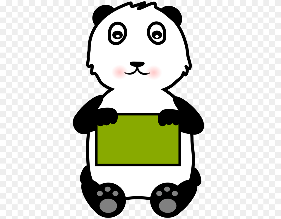 Giant Panda Computer Icons Bear Drawing Bamboo, Stencil, Baby, Person, Face Png