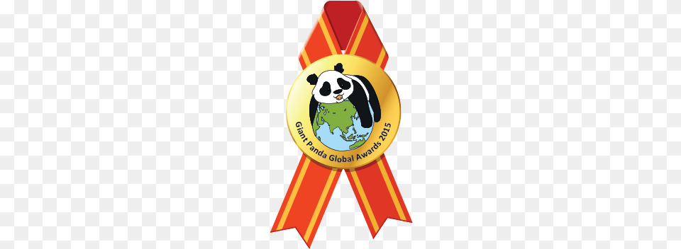 Giant Panda Global Awards, Logo, Badge, Symbol, Gold Free Transparent Png
