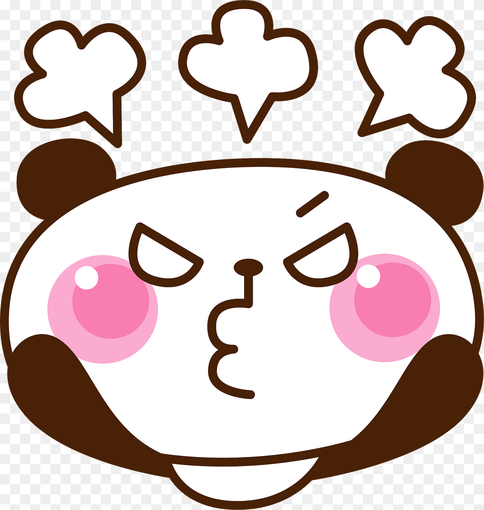 Giant Panda Is Angry Clipart Free Transparent Png