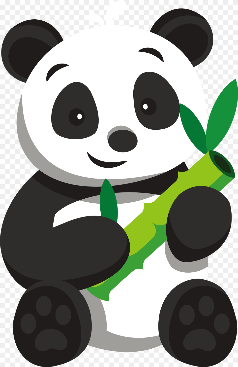 Giant Panda Panda House Restaurant Bear Clip Art Panda Eating Bamboo Clipart, Device, Grass, Lawn, Lawn Mower Free Png