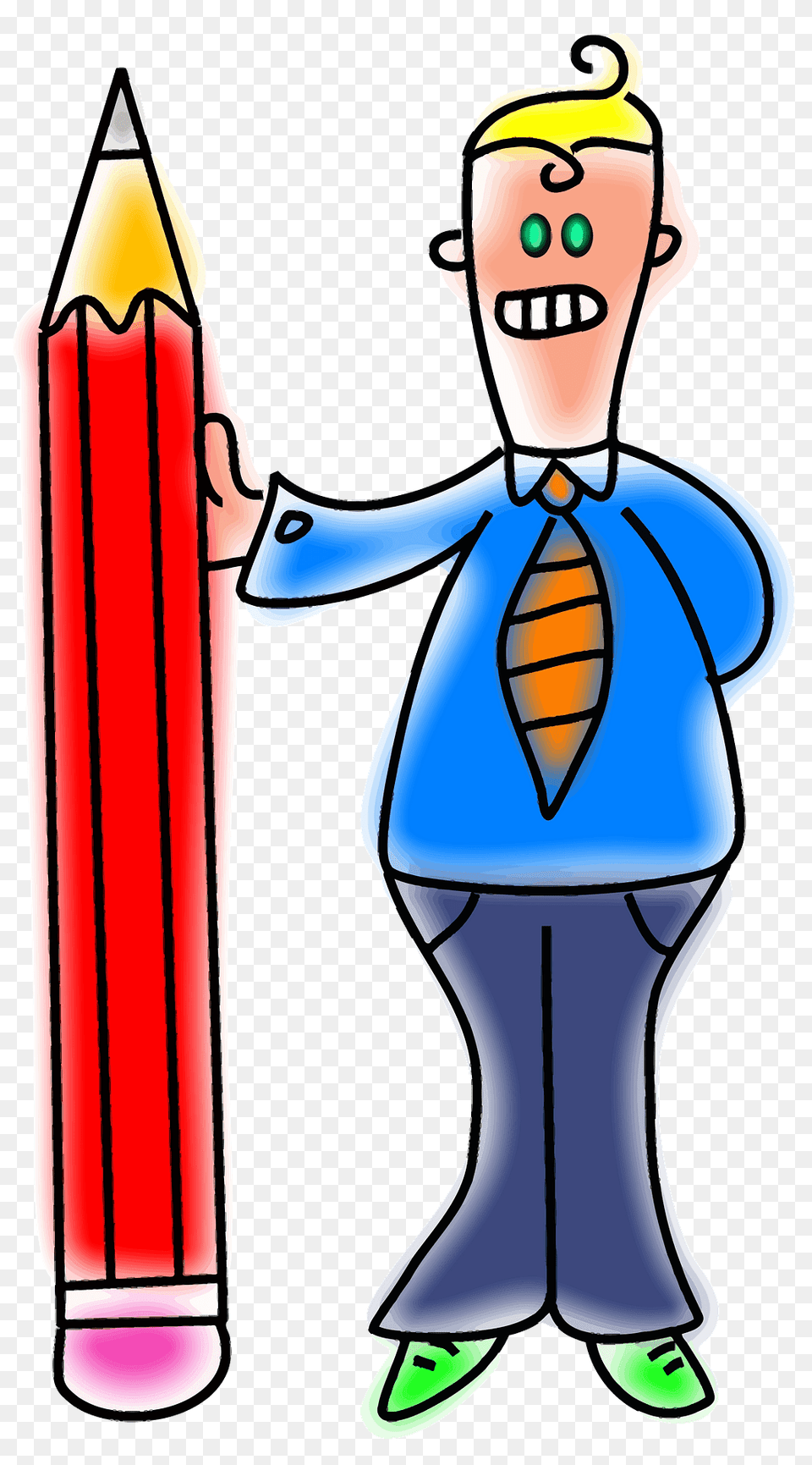 Giant Pencil Man Clipart, Baby, Person, Face, Head Free Transparent Png