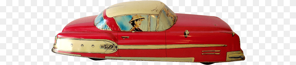 Giant Rare 20 Inch Marx Tin Litho Family Sedan Toy Convertible, Bumper, Transportation, Vehicle, Car Free Transparent Png
