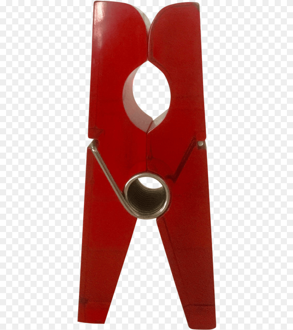 Giant Red Lucite Clothespin Circle, Clamp, Device, Tool Free Transparent Png