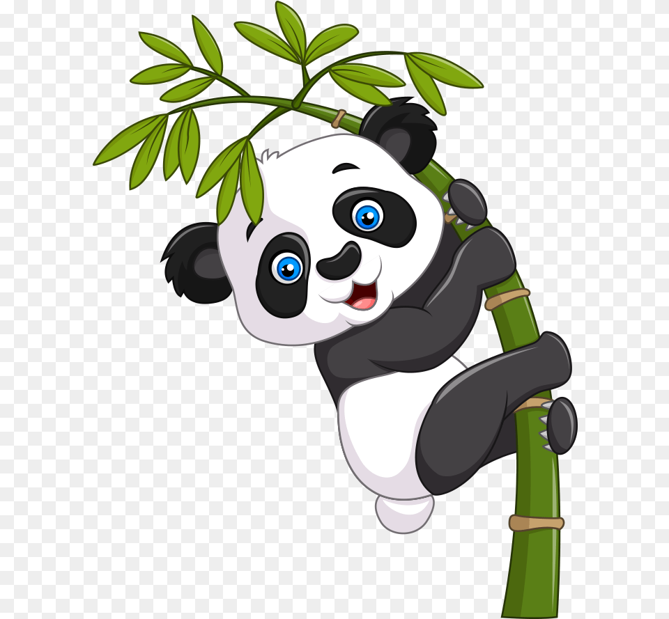 Giant Royalty Free Panda Illustration Cartoon Free Panda On Bamboo Tree Drawing Png