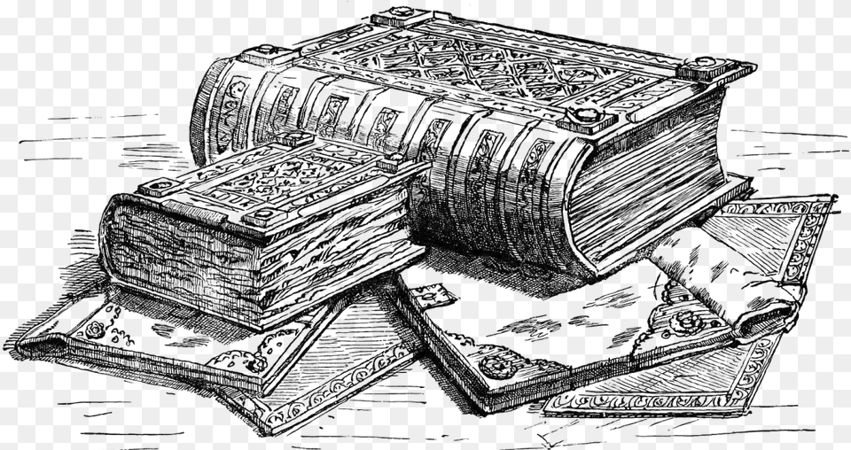 Giant Spell Book Art Domesday Book, Treasure Png Image