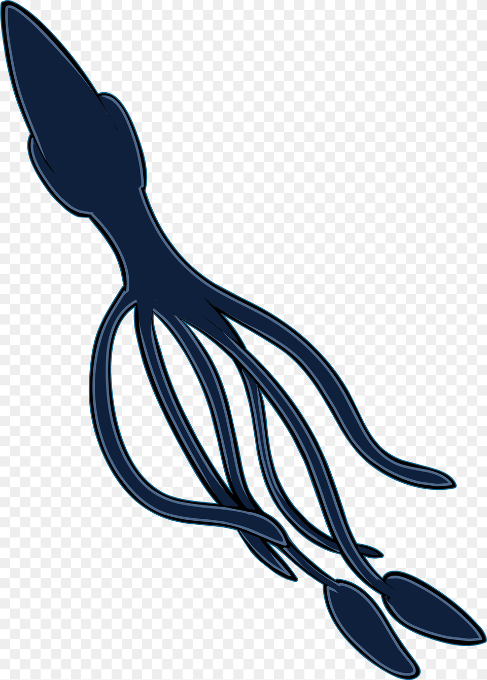 Giant Squid Illustration, Cutlery, Animal, Sea Life, Seafood Png Image