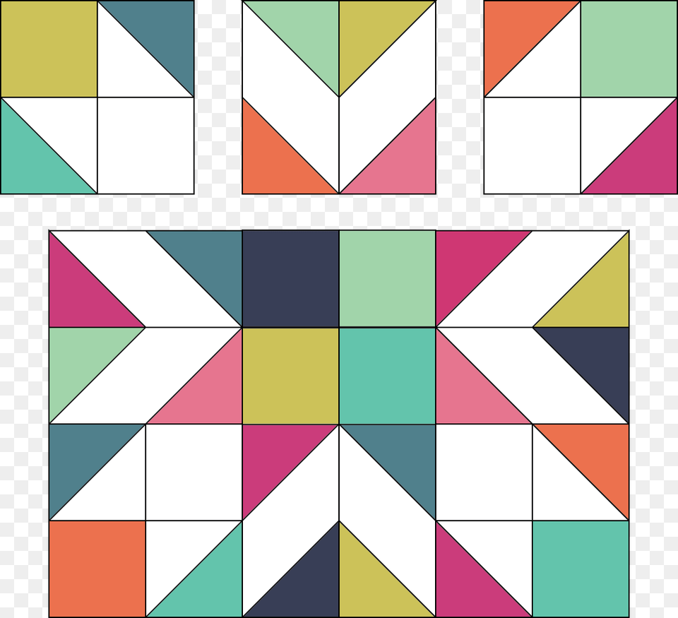 Giant Starburst Quilt Along Monday November Fabric, Pattern, Triangle, Art, Graphics Free Png