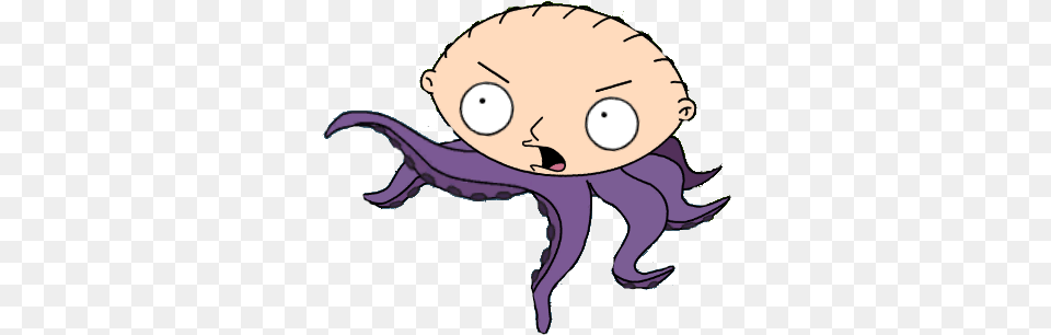 Giant Stewie Stewie As An Octopus, Baby, Person, Face, Head Png