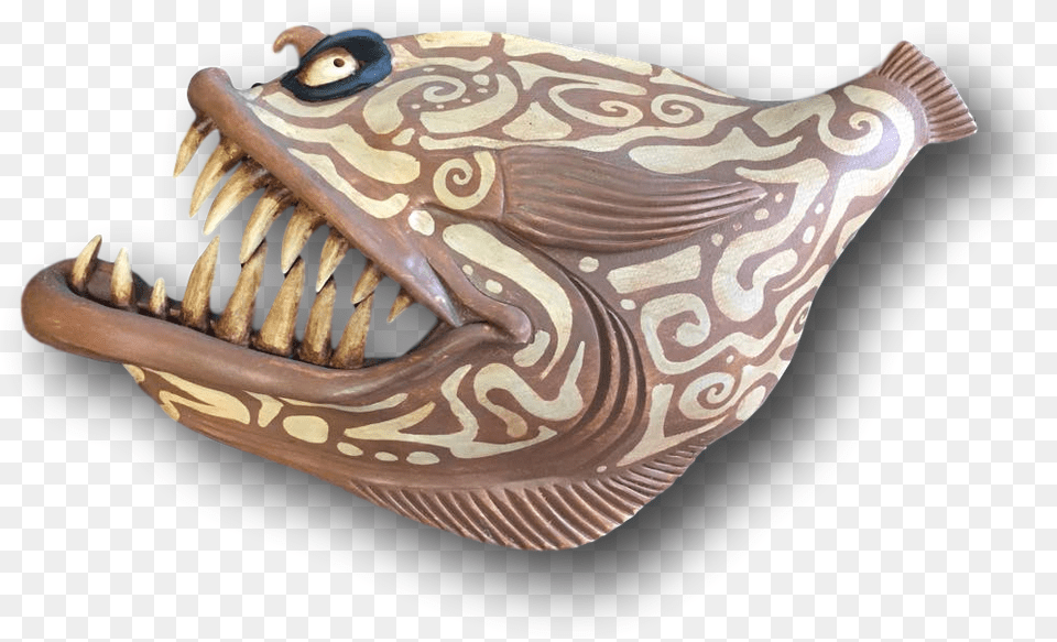 Giant Tribal And Toothy Fish With Attitude Fang, Animal, Sea Life, Shark Free Png