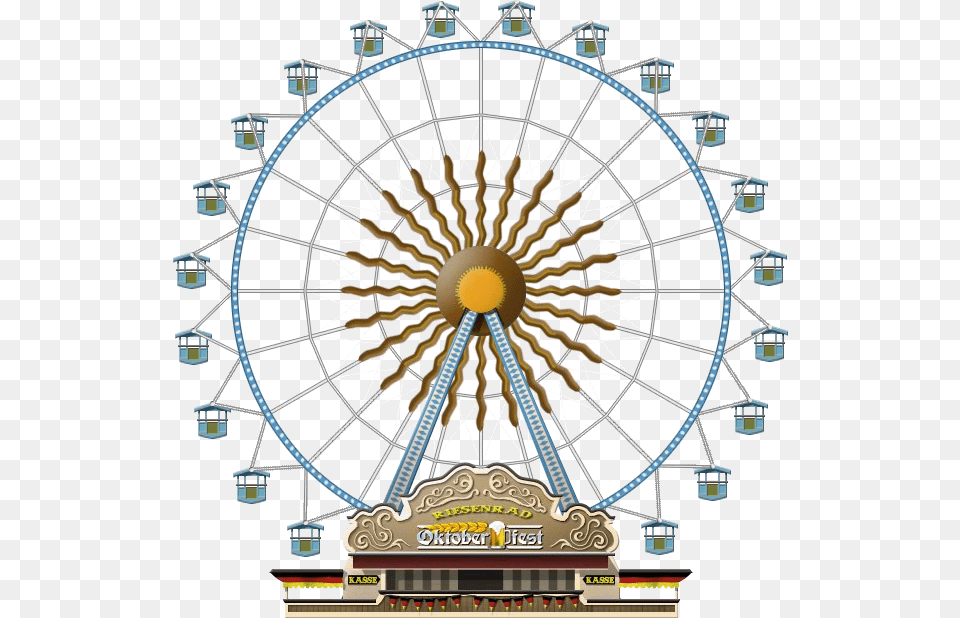Giant Wheel Ride, Amusement Park, Ferris Wheel, Fun, Machine Png Image