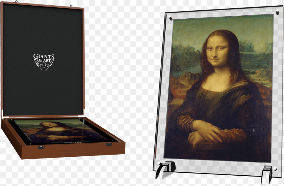 Giants Of Art Mona Lisa Last Supper And Vitruvian Man, Adult, Person, Painting, Female Free Transparent Png