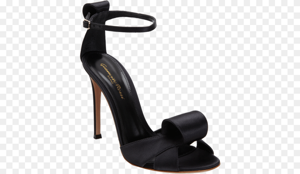 Gianvito Rossi Satin Loop Sandal Platanitos, Clothing, Footwear, High Heel, Shoe Png Image