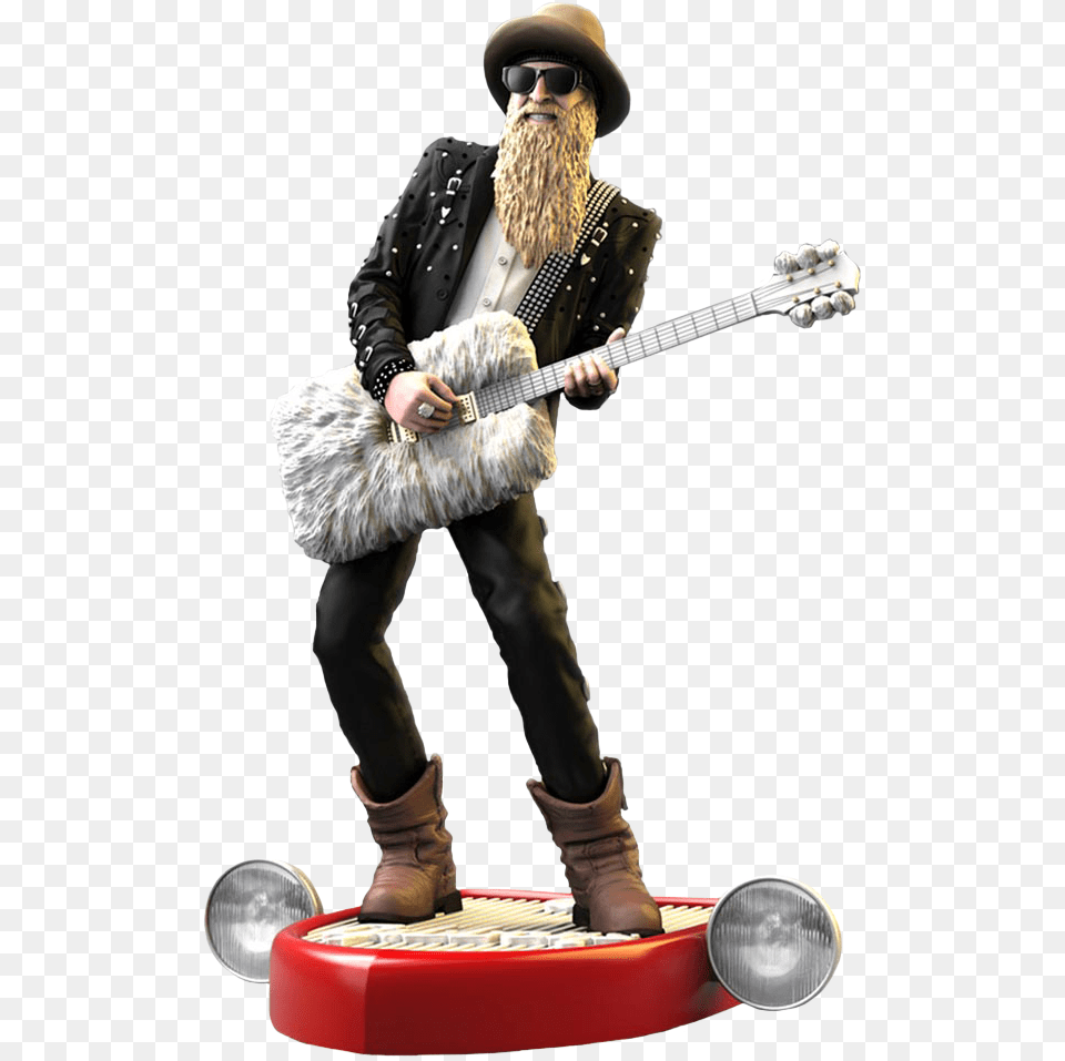 Gibbons Rock Iconz 19th Scale Statue Zz Top Funko Pop, Accessories, Sunglasses, Musical Instrument, Guitar Png