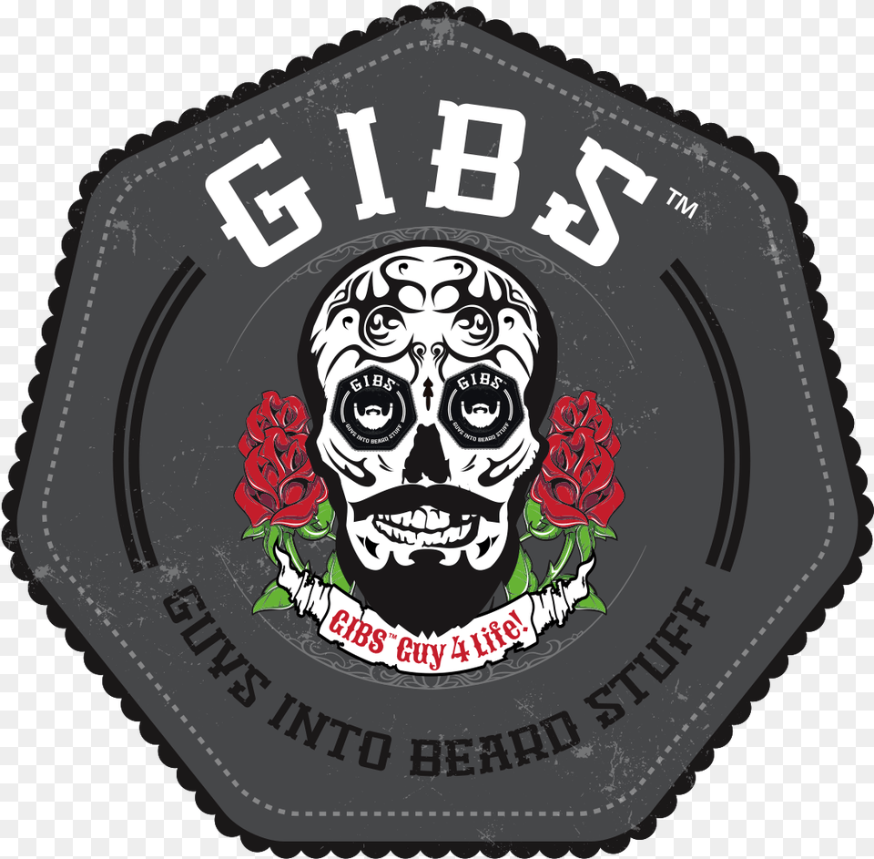 Gibs Grooming Skull Logo Gibs Grooming Logo, Emblem, Sticker, Symbol, Badge Png