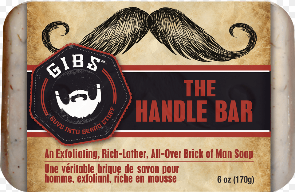 Gibs The Handle Bar Gibs Handle Bar Soap, Advertisement, Face, Head, Person Png