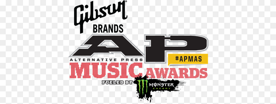 Gibson Brands Ap Music Awards U2013 Fueled By Monster Energy Gibson Guitars, Advertisement, Poster, Scoreboard Png Image
