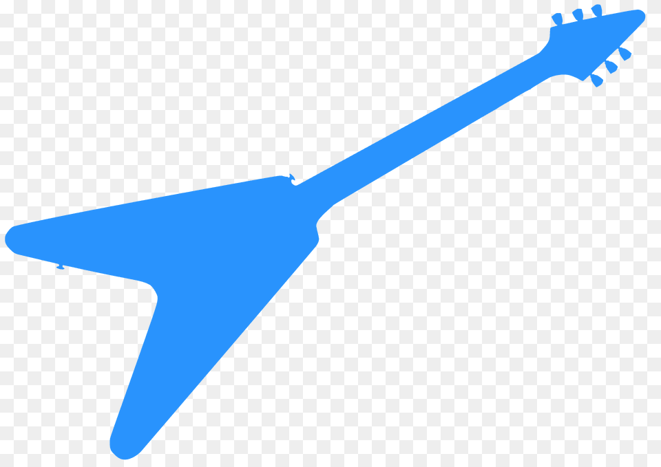 Gibson Flying V Guitar Silhouette, Electric Guitar, Musical Instrument, Blade, Dagger Png