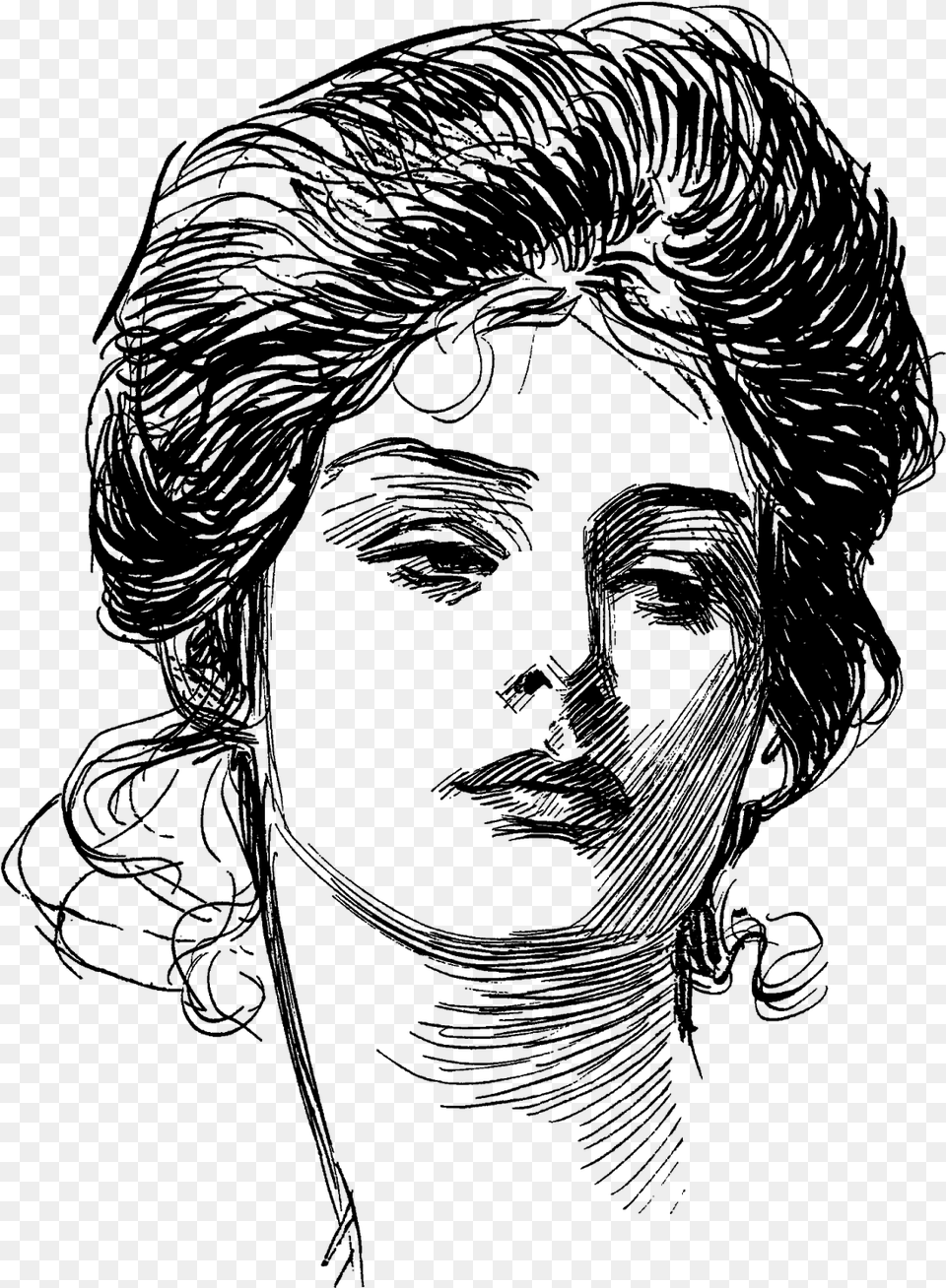 Gibson Girl Gibson Girl, Gray Free Transparent Png